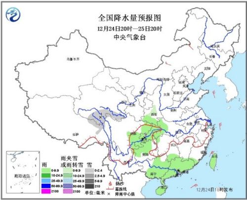 华南江南等地多阴雨华北黄淮局地将再遭重度霾
